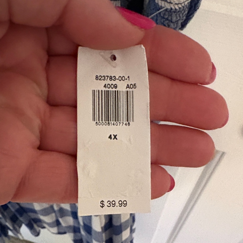 Old Navy Blue and White Gingham Sundress - Picture 4 of 4